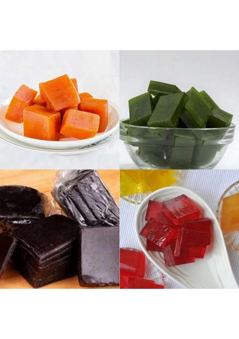 Veganic Mix Alphanso Candy | Mango Candy For Kids And Your Family | Black, Green, Orange Aam Papad Candies | Khatta Meetha Aam Papd (400G) Pack of 1 - Indya