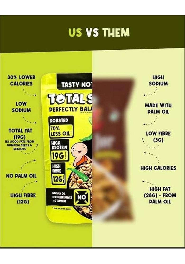 Total Snacc Wholesome Jorgaram Lime Chilli – 125g x 4 Packs