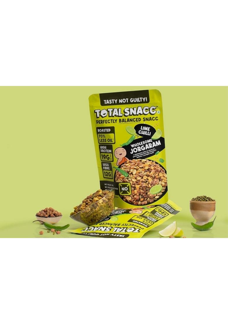 Total Snacc Wholesome Jorgaram Lime Chilli – 125g x 4 Packs