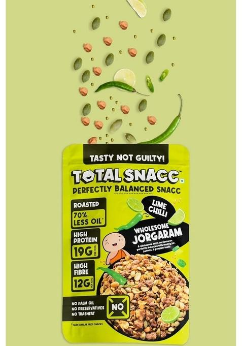 Total Snacc Wholesome Jorgaram Lime Chilli – 125g x 4 Packs