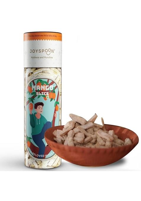 Joy Spoon Mango Slice Mukhwas – Khatta Meetha Aam Papad Snack | Pack of 2 (125G)