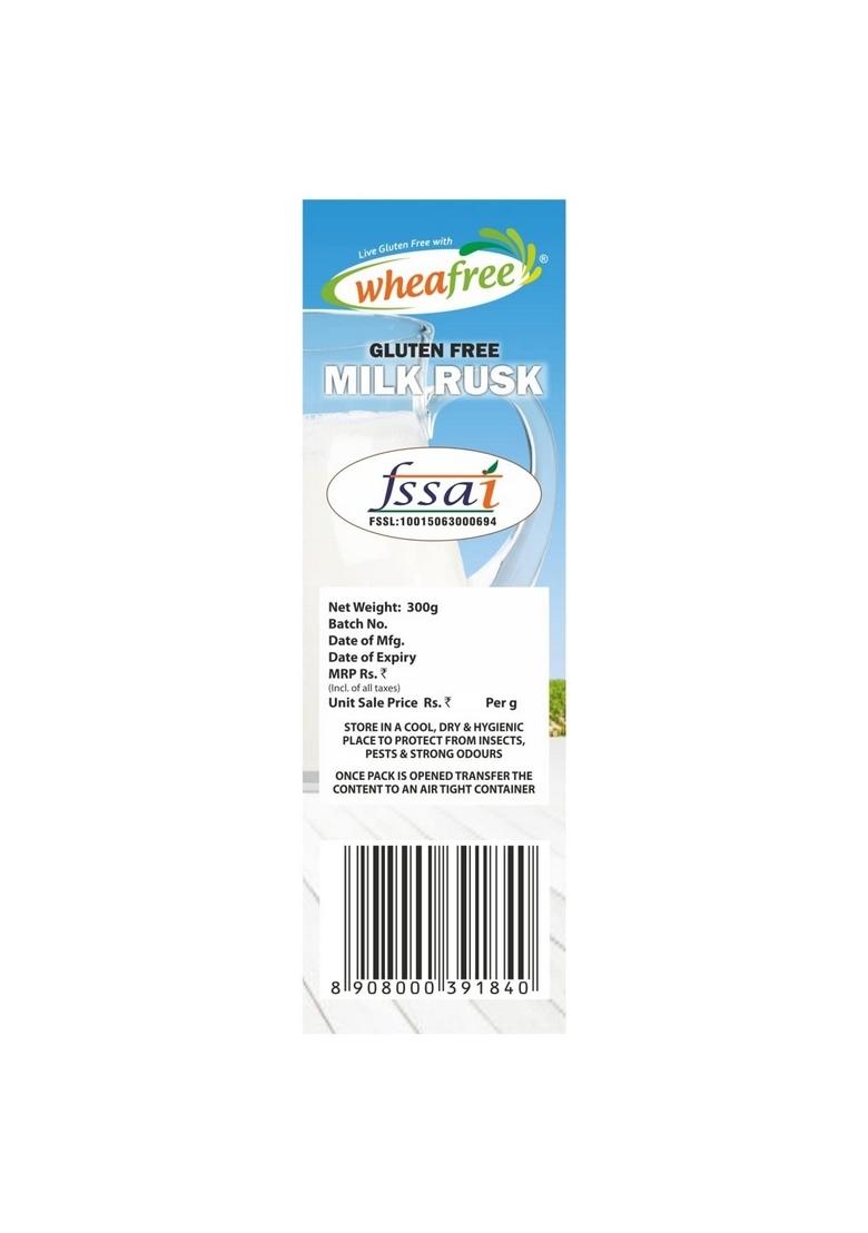 Wheafree Gluten Free Milk Rusk – 300g (Pack of 2)