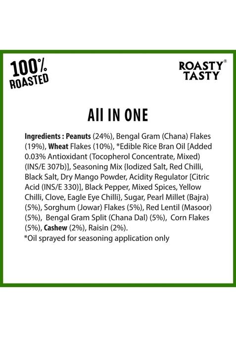 Roasty Tasty All in One – No Onion No Garlic Roasted Namkeen | 125g x 3