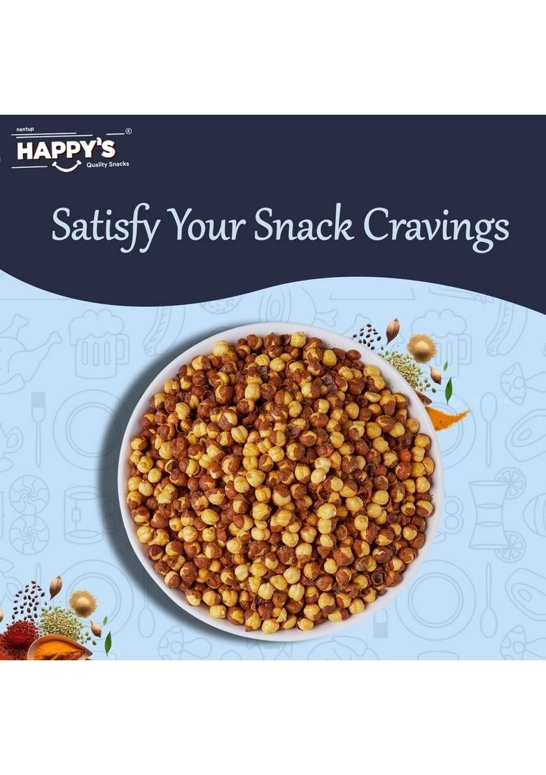 Next Up Happys Roasted Chana – Magic Masala Protein Snack | 500 Gm (Pack of 2)