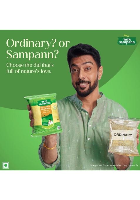 Tata Sampann 100% Chana Dal Fine Besan, Gram Flour, 1 Kg