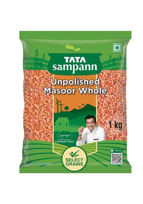 Tata Sampann Masoor Dal, Whole, 1Kg