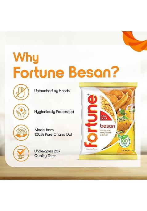Fortune 100% Chana Dal Besan,1 Kg