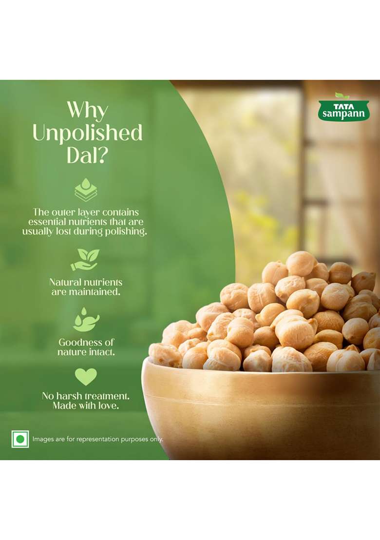 Tata Sampann Unpolished Kabuli Chana (Big Size), 500G - Indya