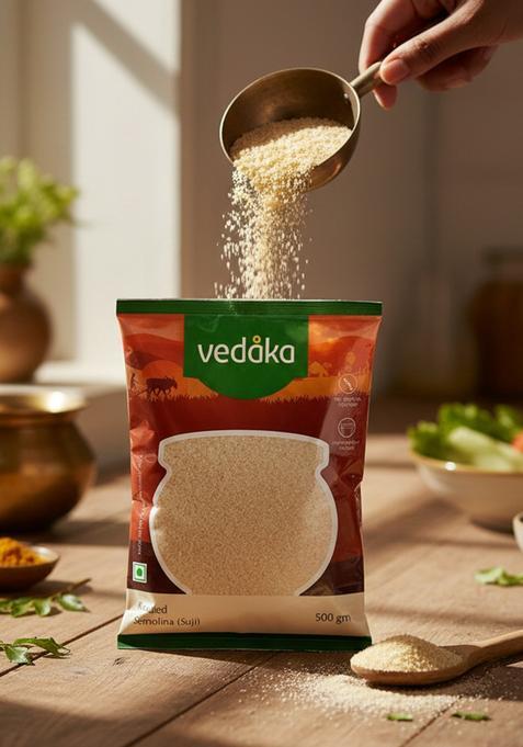 Vedaka Roasted Semolina (Suji), 500 G