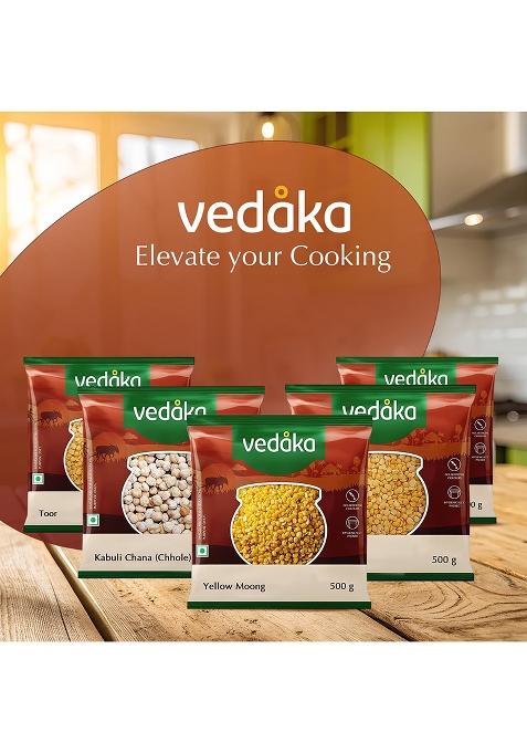 Vedaka Popular Unpolished Yellow Moong Dal, 500 G