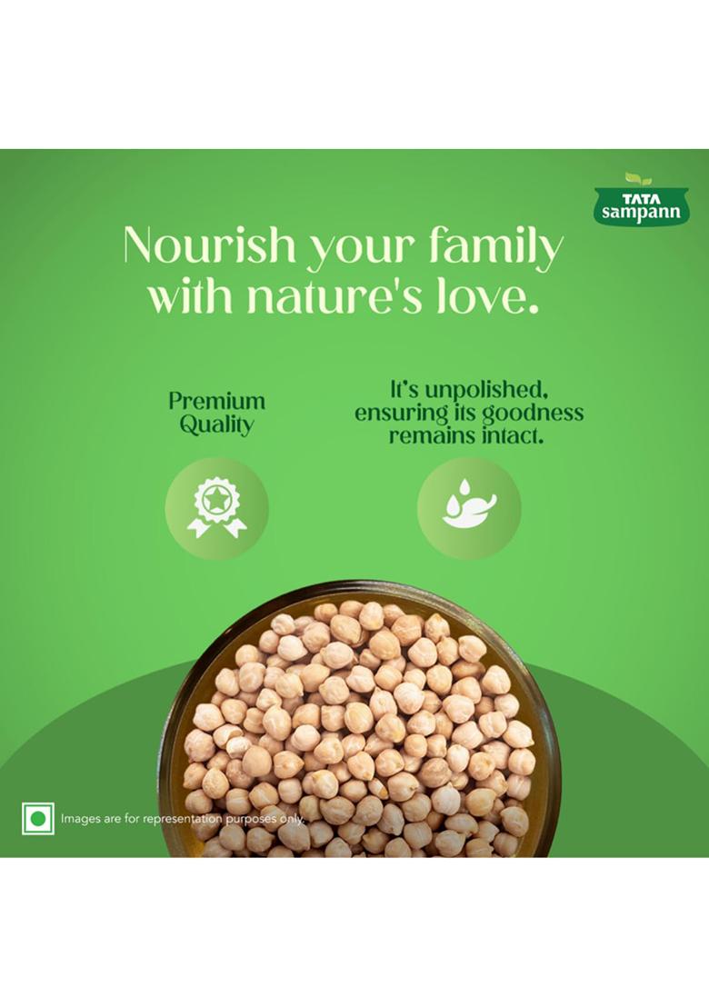 Tata Sampann Unpolished Kabuli Chana, 1 Kg, (Medium Size)