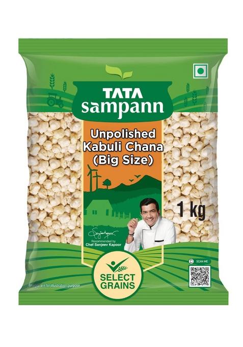 Tata Sampann Unpolished Kabuli Chana (Big Size), 1Kg