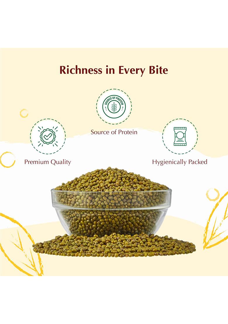 Vedaka Unpolished Green Moong Dal