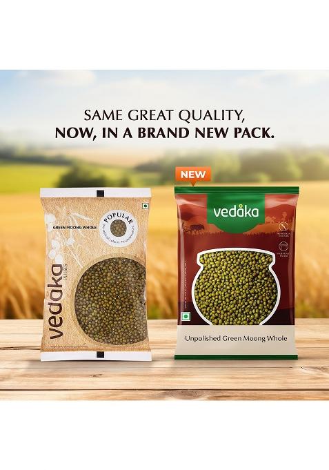 Vedaka Unpolished Green Moong Dal