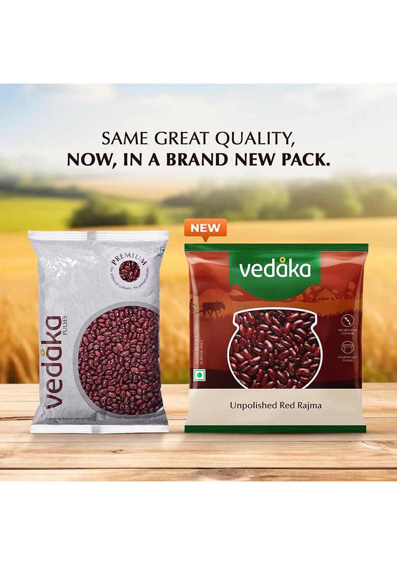 Vedaka Unpolished Red Rajma