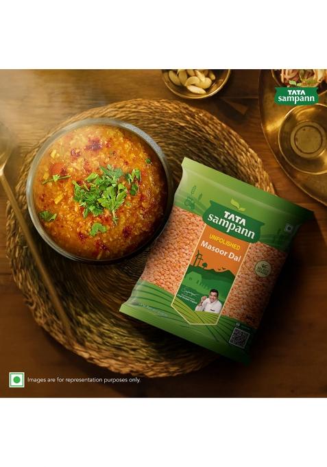 Tata Sampann Unpolished Masoor Dal (Split), 1Kg