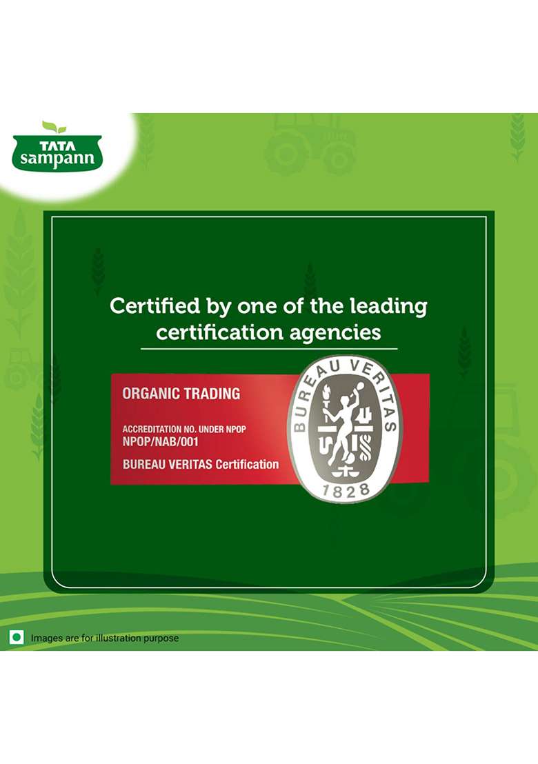Tata Sampann Organic Unpolished Toor Dal (Arhar Dal), 1 Kg - Indya
