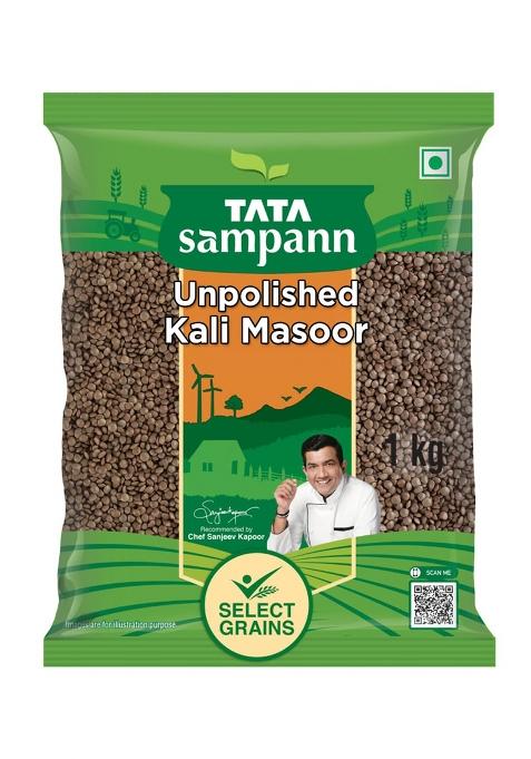 Tata Sampann Unpolished Kali Masoor Dal, 1Kg