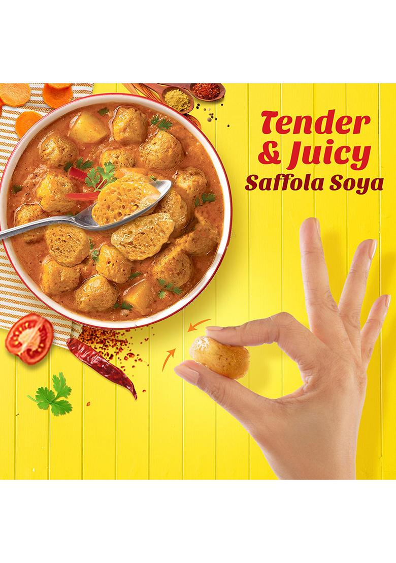 Saffola Soya Chunks, Tender & Juicy, 53% Protein, 1kg