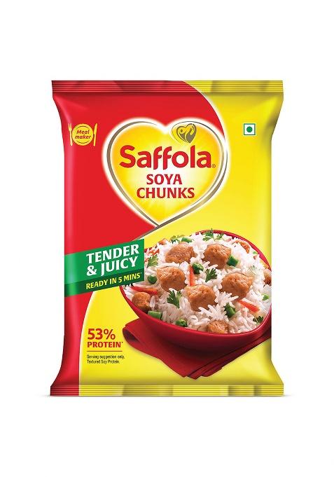 Saffola Soya Chunks, Tender & Juicy, 53% Protein, 1kg