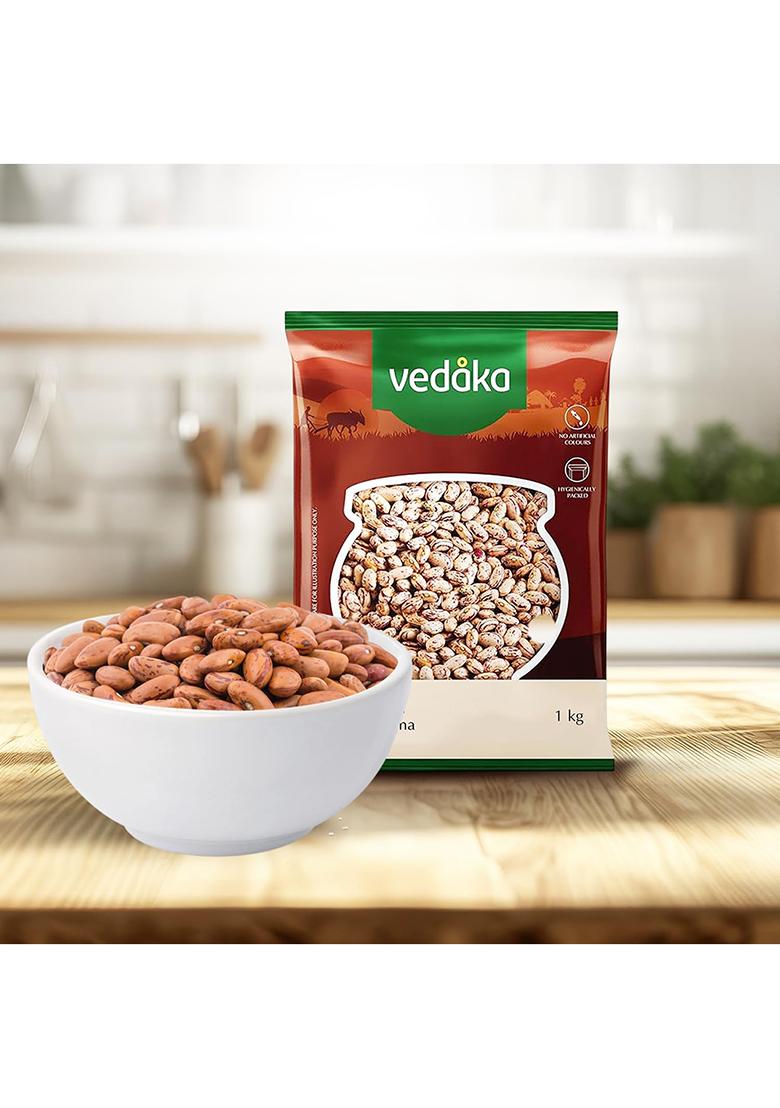 Vedaka Unpolished Chitra Rajma – Premium Chitra Kidney Beans | 1 Kg