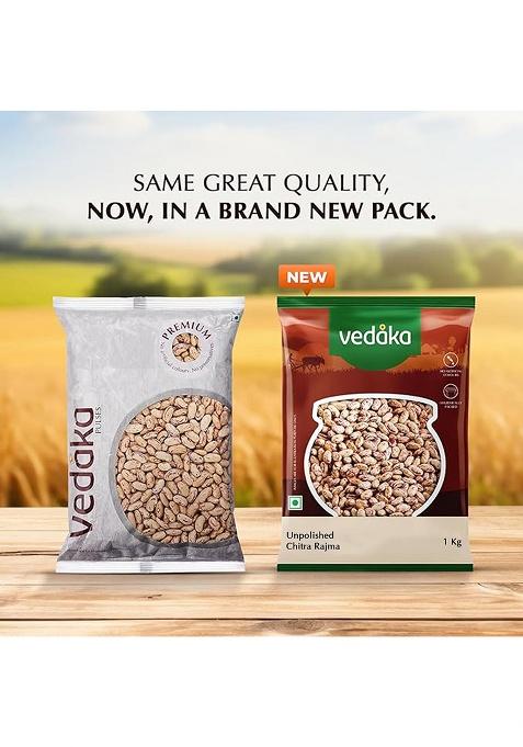 Vedaka Unpolished Chitra Rajma – Premium Chitra Kidney Beans | 1 Kg
