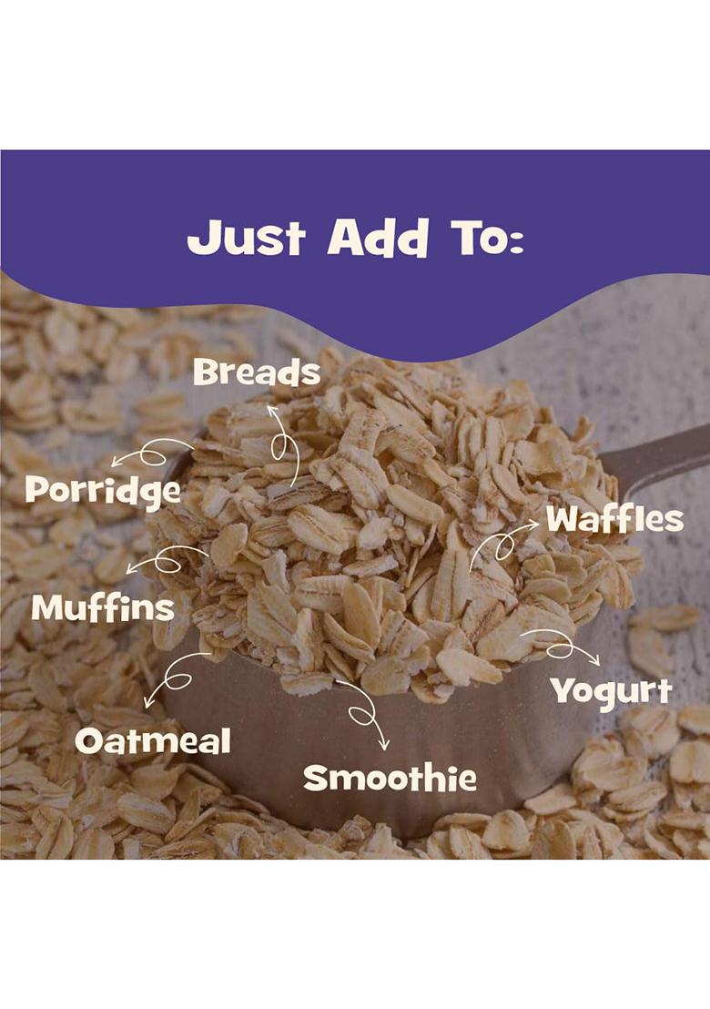 Nourish You Rolled Oats 1.2 kg â€“ 100% Wholegrain Oatmeal High Fiber & Protein-Rich Breakfast Cereal Diet Food for Weight Management Gluten-Free No Added Sugar