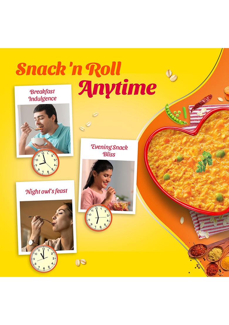 Saffola Masala Oats|Classic Masala |Tasty, Anytime Snack | Ready in 3 mins | Millets Goodness- with Bajra & Jowar | No maida , No added preservatives | Helps manage weight 500g/550g[weight may vary]