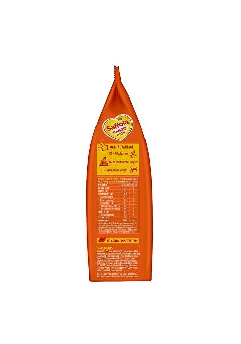 Saffola Masala Oats|Classic Masala |Tasty, Anytime Snack | Ready in 3 mins | Millets Goodness- with Bajra & Jowar | No maida , No added preservatives | Helps manage weight 500g/550g[weight may vary]