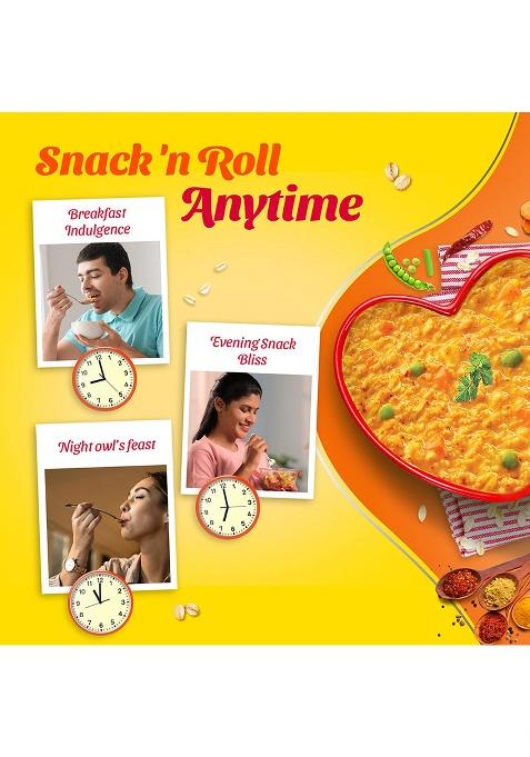 Saffola Masala Oats|Classic Masala |Tasty, Anytime Snack | Ready in 3 mins | Millets Goodness- with Bajra & Jowar | No maida , No added preservatives | Helps manage weight 500g/550g[weight may vary]