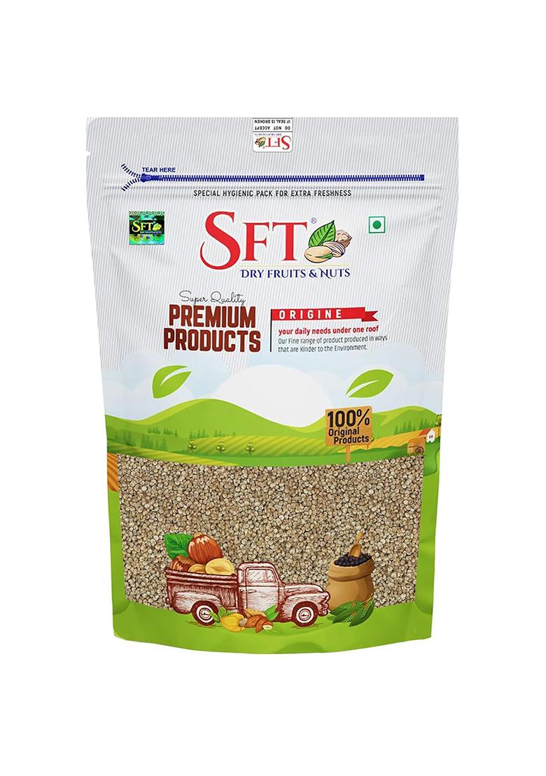 Sft Premium White Quinoa Seeds 1Kg | Gluten-Free | Saponin Free | High Protein & Fiber | Diet Food for Weight Loss | Certified Grain | 100% Wholegrain Breakfast Cereal for Weight Management