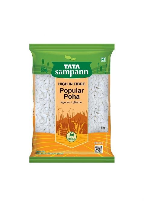 Tata Sampann High in Fibre Popular Poha(Thick), 1kg