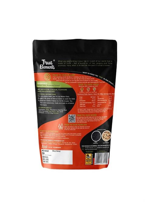 True Elements Rolled Oats 500g