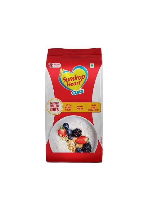 Sundrop Heart Plain Oats, High In Protein, 1kg