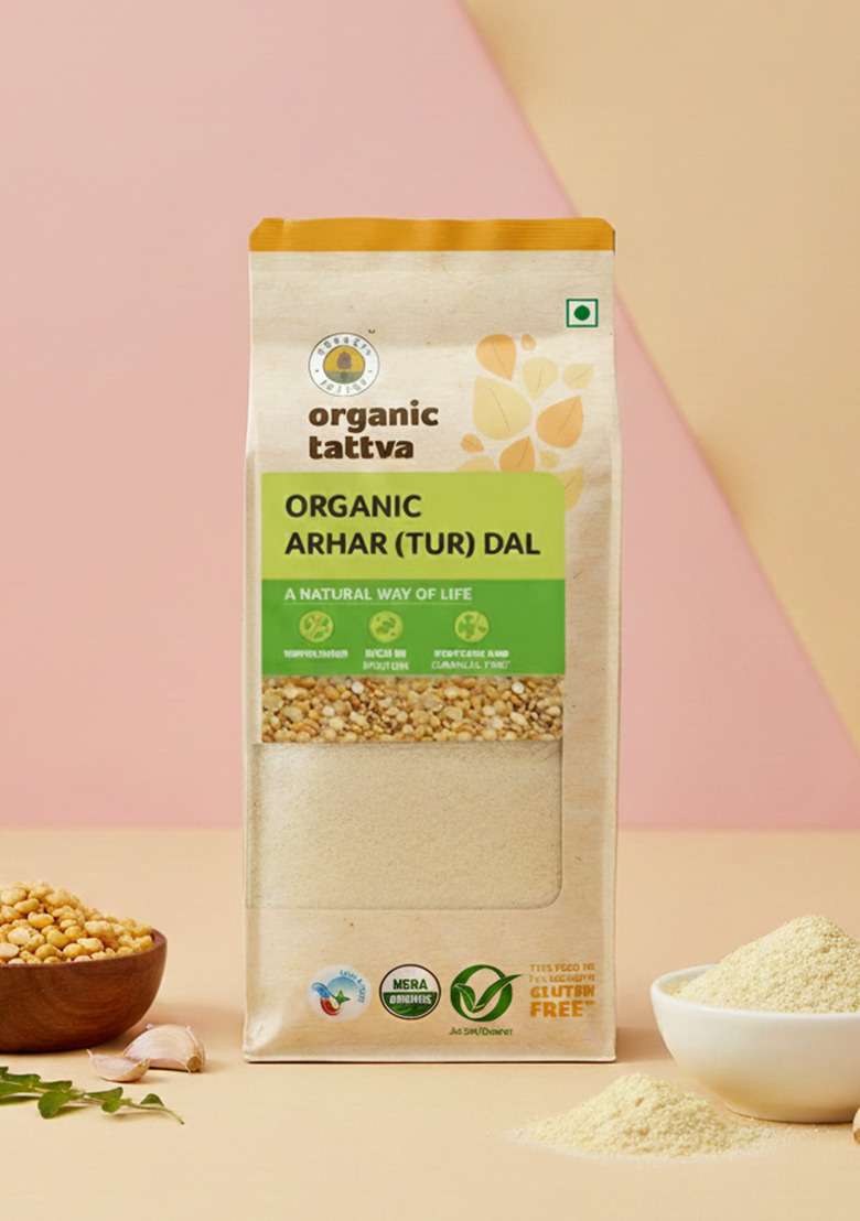 Organic Tattva Toor Dal, 1kg Arhar Dal - Indya
