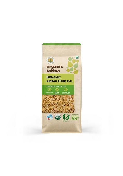 Organic Tattva Toor Dal, 1kg Arhar Dal