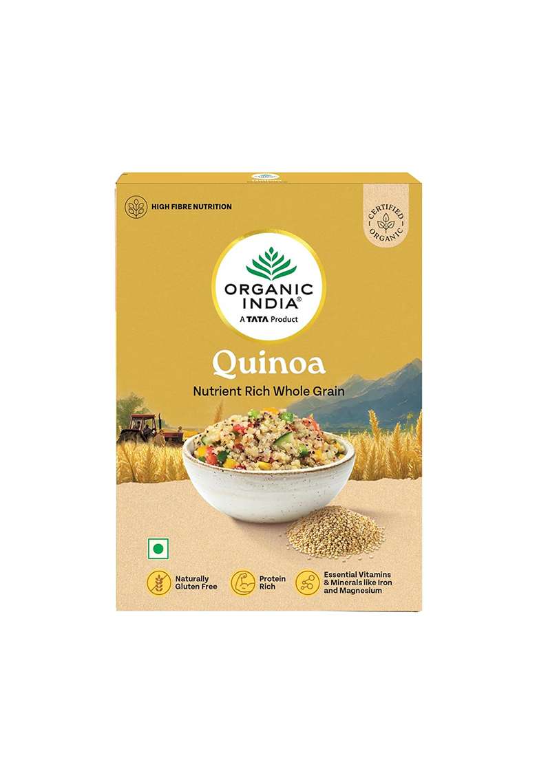 Organic India A TATA Product â€“ Quinoa â€“ 500g Nutrient-Rich Whole Grain Protein-Rich Gluten-Free Source of Iron & Magnesium - Indya