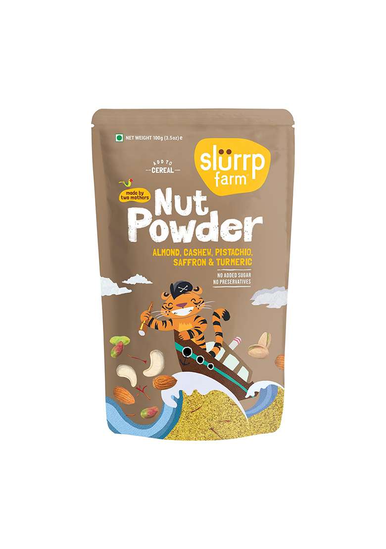 Slurrp Farm NO Added Sugar 100% Natural Nut Powder, 100 G - Indya
