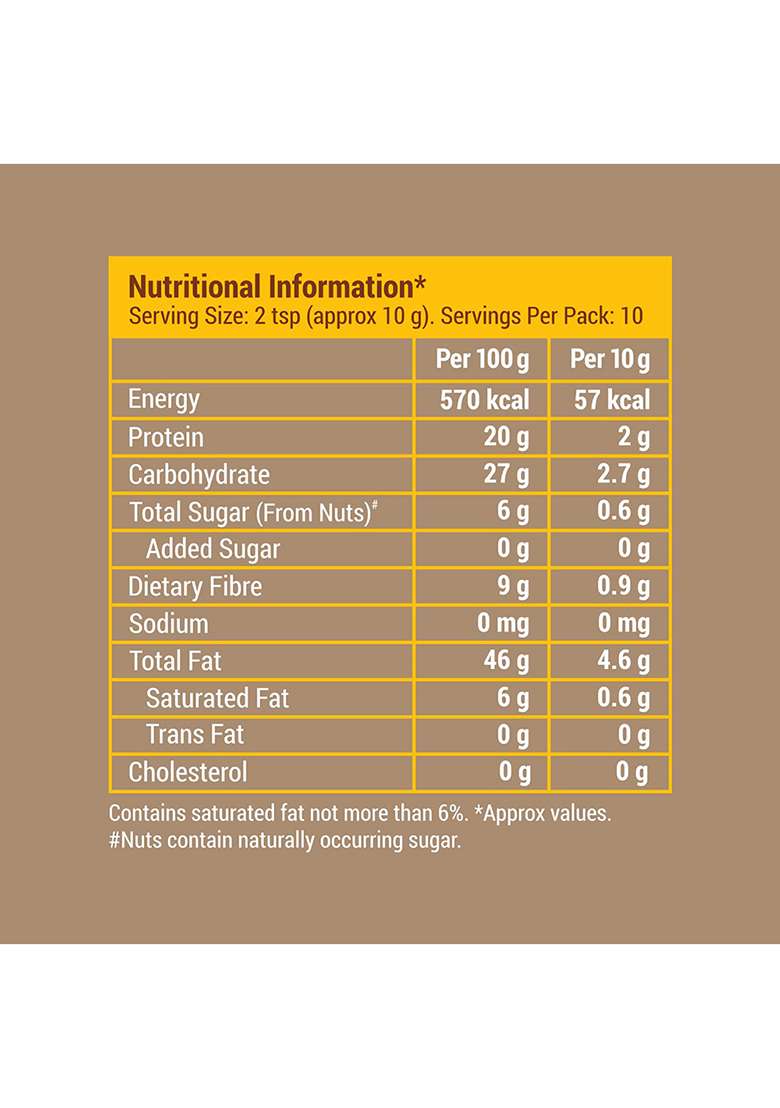 Slurrp Farm NO Added Sugar 100% Natural Nut Powder, 100 G - Indya