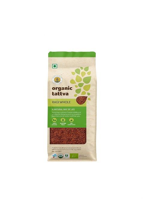 Organic Tattva Organic Ragi Whole - 500 G | 100% Organic, Gluten Free and NO Preservatives