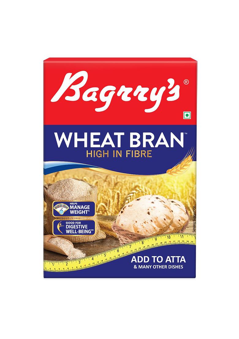 Bagrry'S Bagrryâ€™s Wheat Bran 500g High Fibre & Protein Natural Prebiotic Supports Digestion & Gut Health Ideal for Weight Loss & Baking Add to Atta No Preservatives