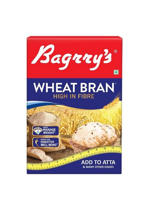 Bagrry'S Bagrryâ€™s Wheat Bran 500g High Fibre & Protein Natural Prebiotic Supports Digestion & Gut Health Ideal for Weight Loss & Baking Add to Atta No Preservatives