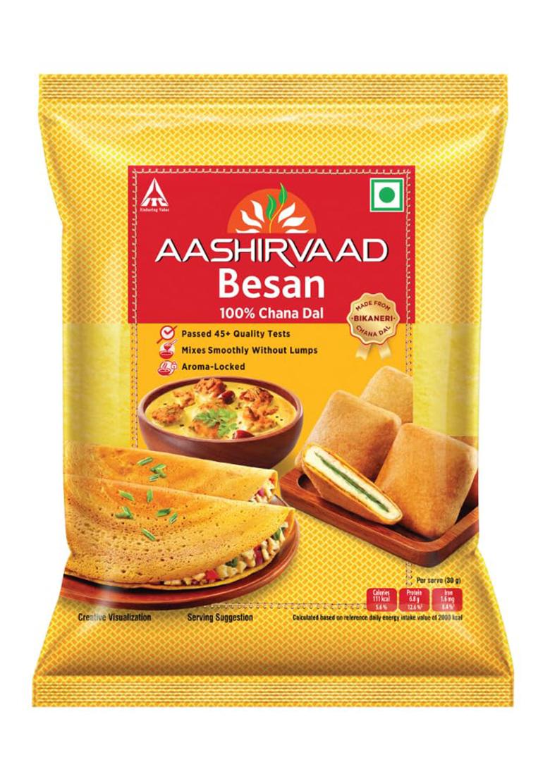 Aashirvaad, 100% Bikaneri Chana Dal Besan, 500 G