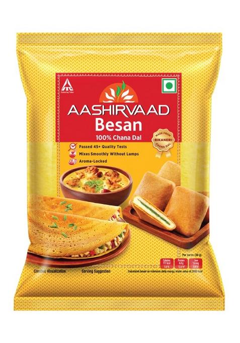 Aashirvaad, 100% Bikaneri Chana Dal Besan, 500 G