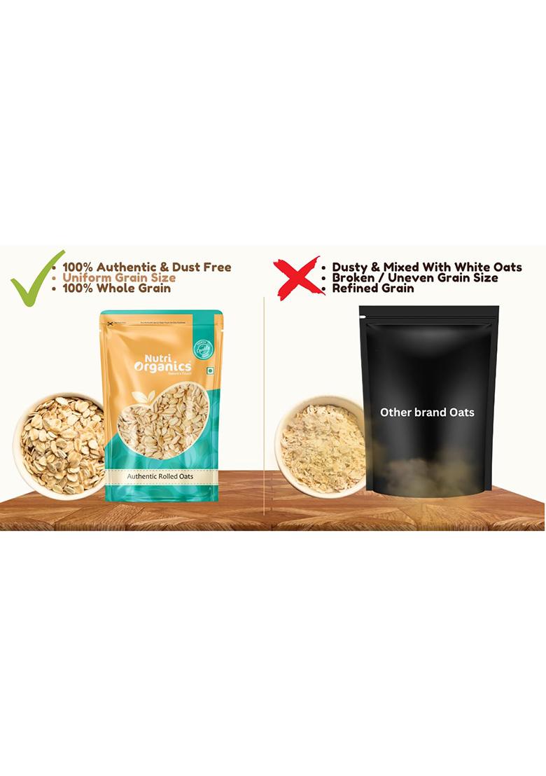 Nutriorganics Rolled Oats 1 Kgdiet Food