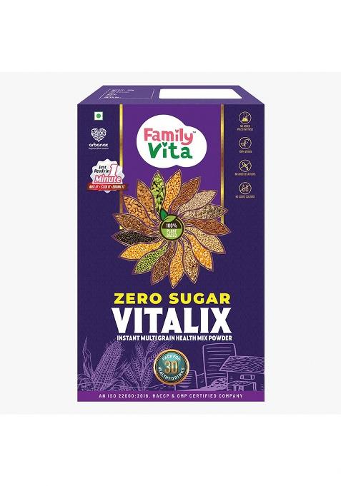 Babyvita Arbanox Family Vita Vitalix Instant Multi Grain Health Mix Powder|17 Powerful Wellness Ingredients| Trusted by Millions|100% Natural| No Preservatives or Added Sugar| Convenient & Nutritious| 300GM