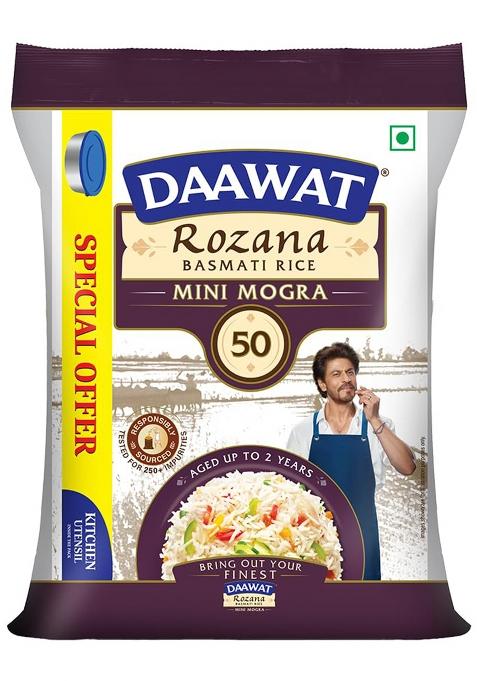 Daawat Rozana Mini Mogra Basmati Rice, 10Kg