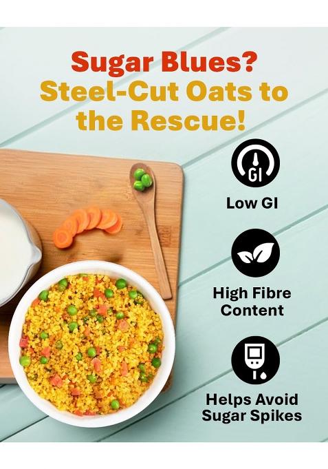 True Elements Steel Cut Oats 1Kgsteel Cut Oats For Weight Management