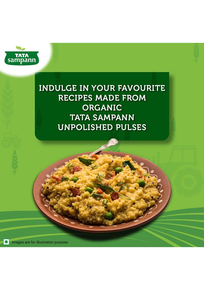 Tata Sampann Organic Unpolished Masoor Dal, 500g