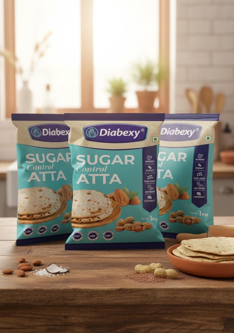 Diabexy Sugar Control Atta for Diabetics Pack of 3 (1kg Each)